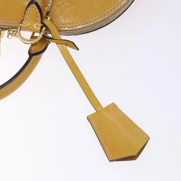 LOUIS VUITTON Monogram Vernis Alma PM Hand Bag Citrin M90101 LV Auth 132762 - Picture 12 of 16